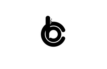 Logo bc rounded with bubble shape icon