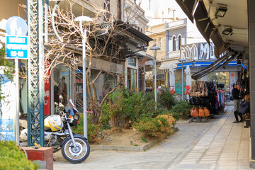 streets and houses of the city of Thessaloniki