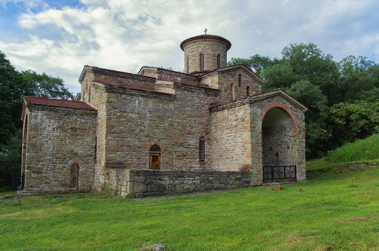 North Church. Served as Cathedral of Alanian Empire during 10th -13th centuries. Archaeological preserve. Object of Cultural Heritage of Peoples of Russian. Nizhnearkhyzskoe gorodishche near Arkhyz