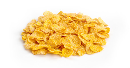 Cornflakes isolated on white