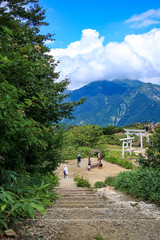Fototapeta premium 群馬県 谷川岳 天神峠の風景