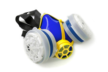 Reusable respirator with replaceable filters to protect respiratory organs from harmful substances...
