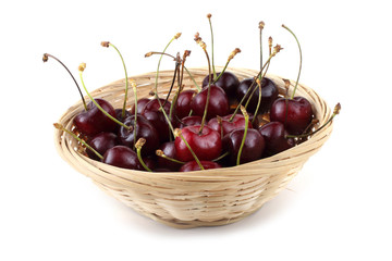 Cherries on wicked plate