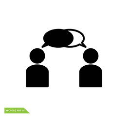 Speak icon vector logo design template