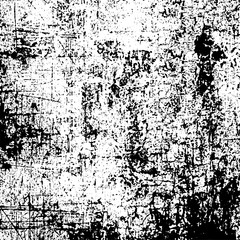 Grunge texture is black and white. Old worn background template