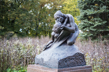 Sculpture of the Motherhood (1903) in Park Traugutta, Warsaw, Poland