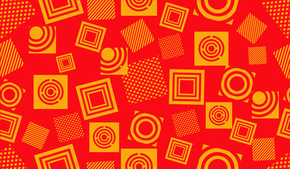 seamless circle geometric modern pattern