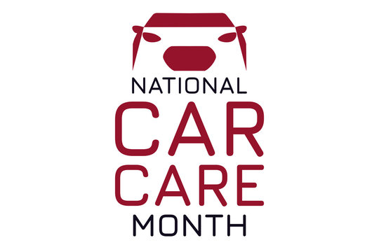 April is National Car Care Month. Holiday concept. Template for background, banner, card, poster with text inscription. Vector EPS10 illustration. - Powered by Adobe