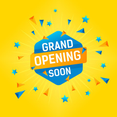 Vector illustration of Opening soon background composition with modern style. Vector illustration of Opening soon background with flat design