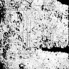 Grunge texture is black and white. Old worn background template