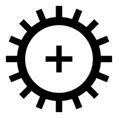 Very good light fastness Designation on the wallpaper symbol icon black color vector illustration flat style image