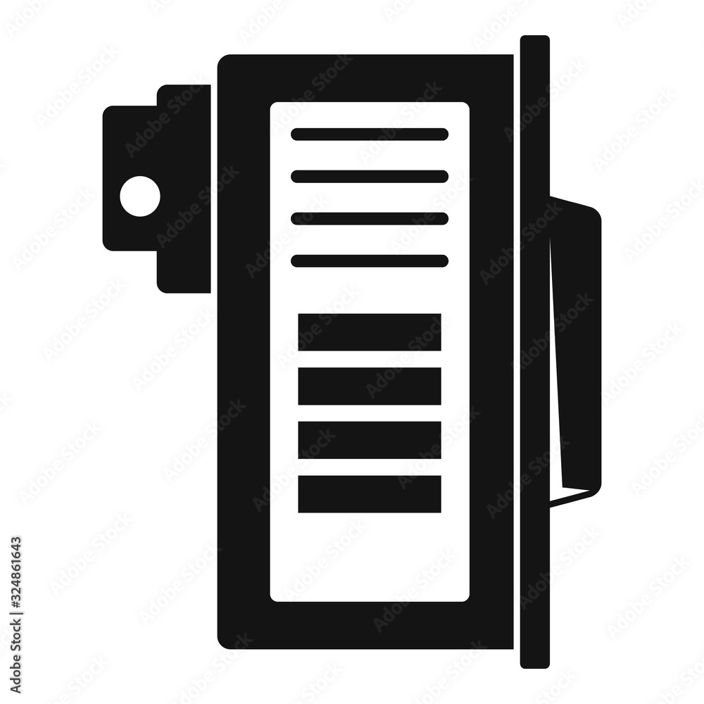 Poster color cartridge icon. simple illustration of color cartridge vector icon for web design isolated on 