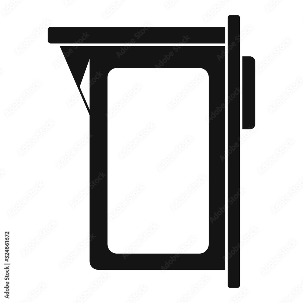 Poster print cartridge icon. simple illustration of print cartridge vector icon for web design isolated on 