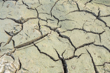 Cracked soil