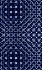 Fototapeta premium Classic blue geometric pattern