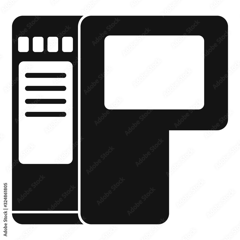 Poster drop cartridge icon. simple illustration of drop cartridge vector icon for web design isolated on wh
