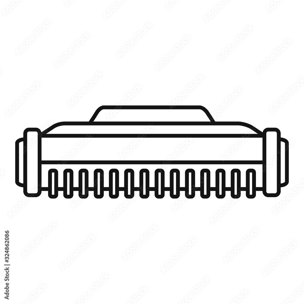 Poster digital cartridge icon. outline digital cartridge vector icon for web design isolated on white backg