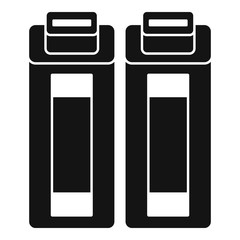 Media cartridge icon. Simple illustration of media cartridge vector icon for web design isolated on white background