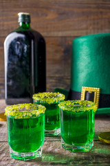 Good luck leprechaun shot cocktail