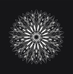 Ornamental mandala design abstract background