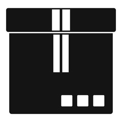 Shipping parcel icon. Simple illustration of shipping parcel vector icon for web design isolated on white background