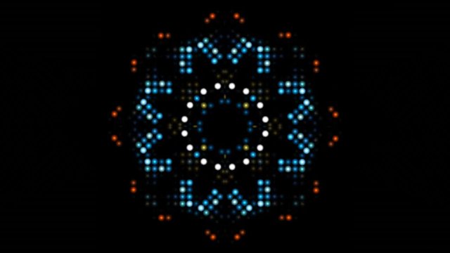 mandala Glowing Jumbotron Particles. 4k kaleidoscope  Background Animation Motion Graphic