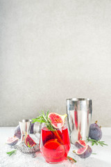 Fig autumn alcohol cocktail