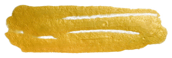 Fototapeta premium Watercolor yellow stain element. Watercolor texture on paper photo on a white background isolated