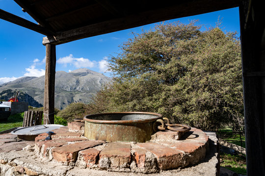 An organic cheese and salami producer in Madonie Park (Sicily)