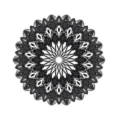 Ornamental mandala design abstract background