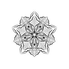 Ethnic ornamental mandala design abstract background