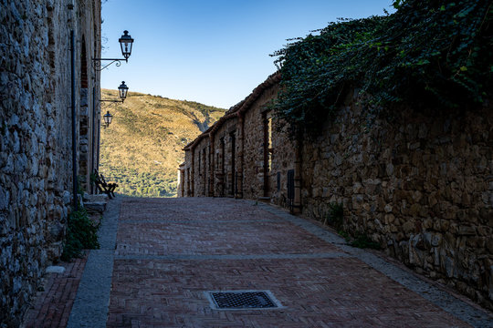 A view of Collesano Italy on the island of Sicily