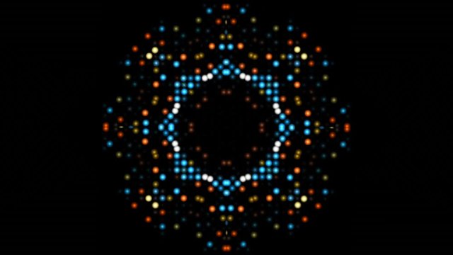 mandala Glowing Jumbotron Particles. 4k kaleidoscope  Background Animation Motion Graphic