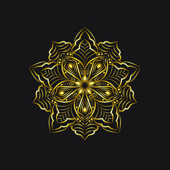 Ethnic ornamental mandala design abstract background