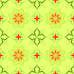 Abstract background ornament illustration. Vector textile print for bed linen, jacket, package design, fabric and fashion concepts. Seamless pattern with flowers