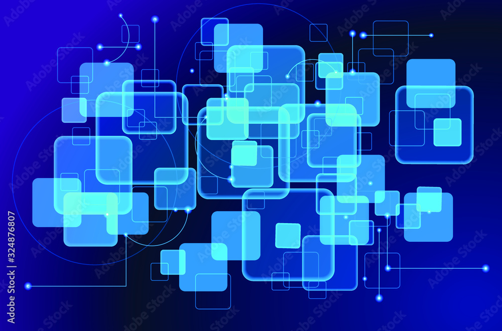 Aufkleber innovation background. abstract technology background. hi-tech communication concept. modern vector 