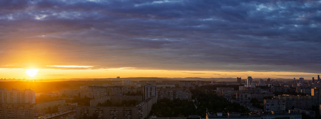 Sunset timelapse clouds colorful and building photo 3