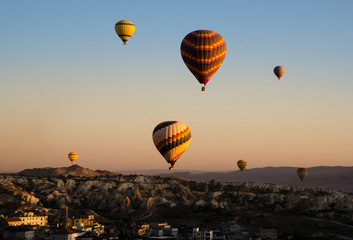 Cappadocia Turkey balloons sunrise