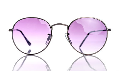 Black sunglasses isolated on  white background