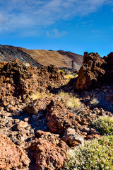 beautiful landscape with the Teide volcano on the island of Tenerife