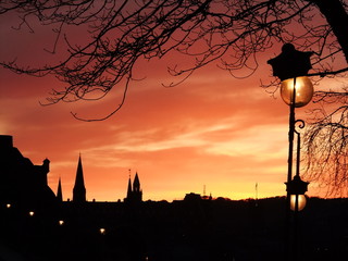 Edinburg sunset