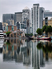 Canary Wharf reflections