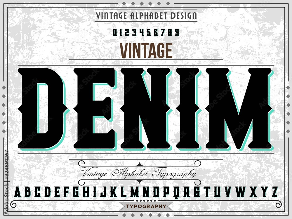 Poster font.alphabet.typeface.script. vector illustration. shadow effect.handcrafted handwritten vector lab