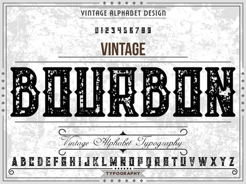 alphabet Typography. font.typeface. Vector  and alphabet design. old style design  modern alphabet
