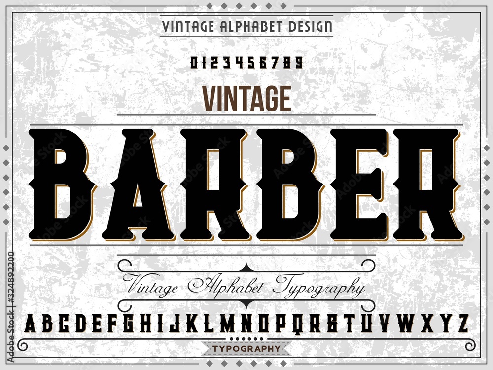 Poster font.alphabet.typeface.script. vector illustration. shadow effect.handcrafted handwritten vector lab