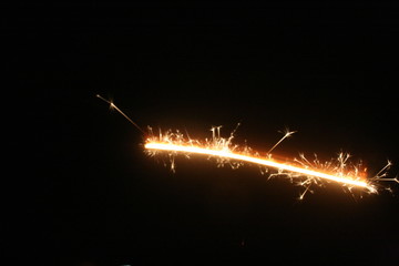 fireworks in the night sky