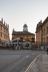 Fototapeta na wymiar OXFORD, ENGLAND - March 28, 2019: An image of the Sheldonian Theatre during sunset in Oxford, UK