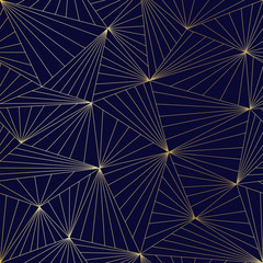 Golden seamless geometric premium pattern. Vector illustration for wrapping paper, fabric, background