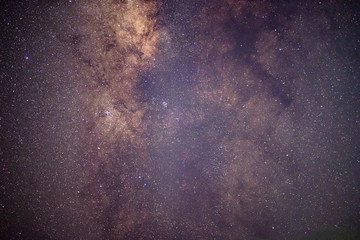 The stars and the milky way in the night sky are very beautiful.