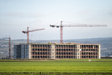 Baustelle im Gewerbegebiet